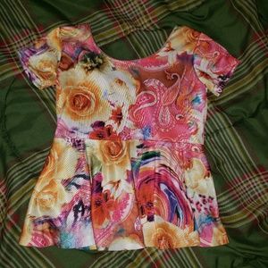 Toddler girl custom peplum